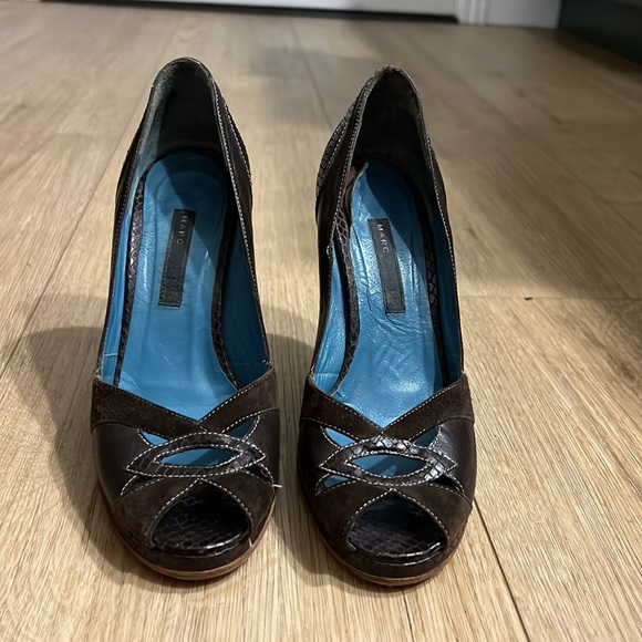 Marc Jacobs platform peep toe heels - Picture 8 of 16